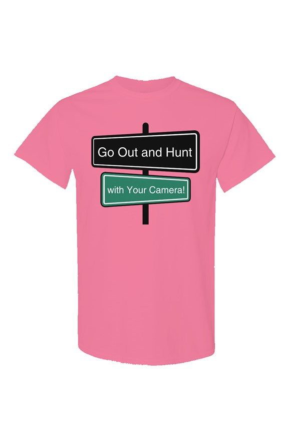 "Go Out and Hunt with You're Camera!" Neon T Shirts