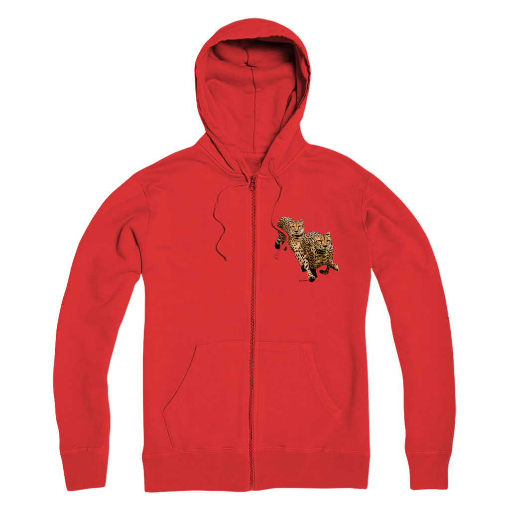 The Cheetah Brothers Premium Adult Zip Hoodie
