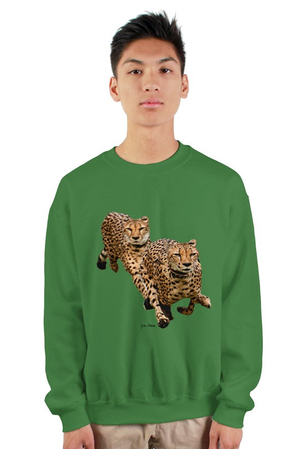"The Cheetah Brothers" gildan heavy crewneck sweatshirt