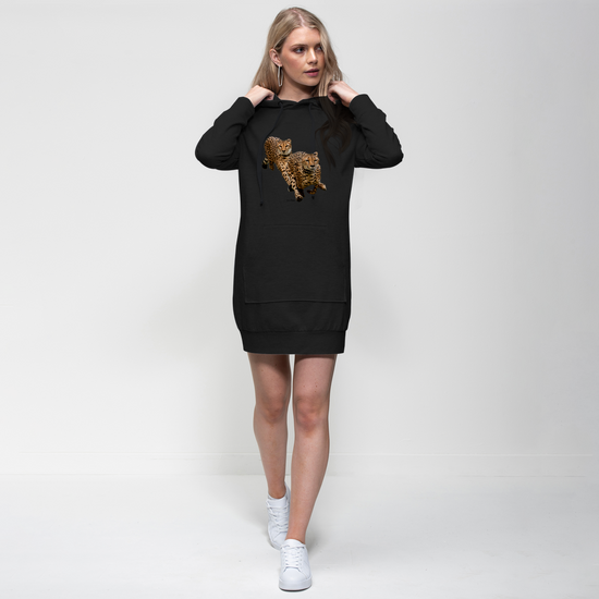 The Cheetah Brothers Premium Adult Hoodie Dress