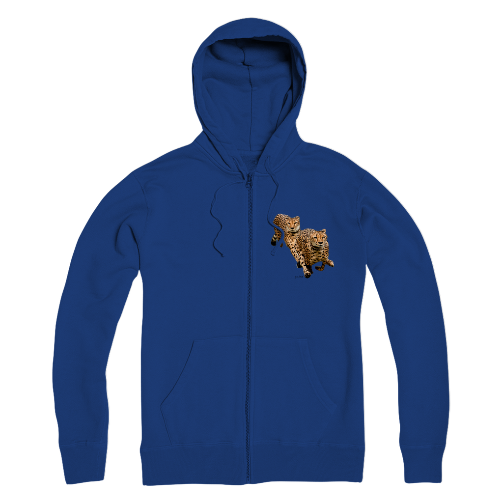 The Cheetah Brothers Premium Adult Zip Hoodie