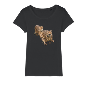 The Cheetah Brothers Organic Jersey Womens T-Shirt