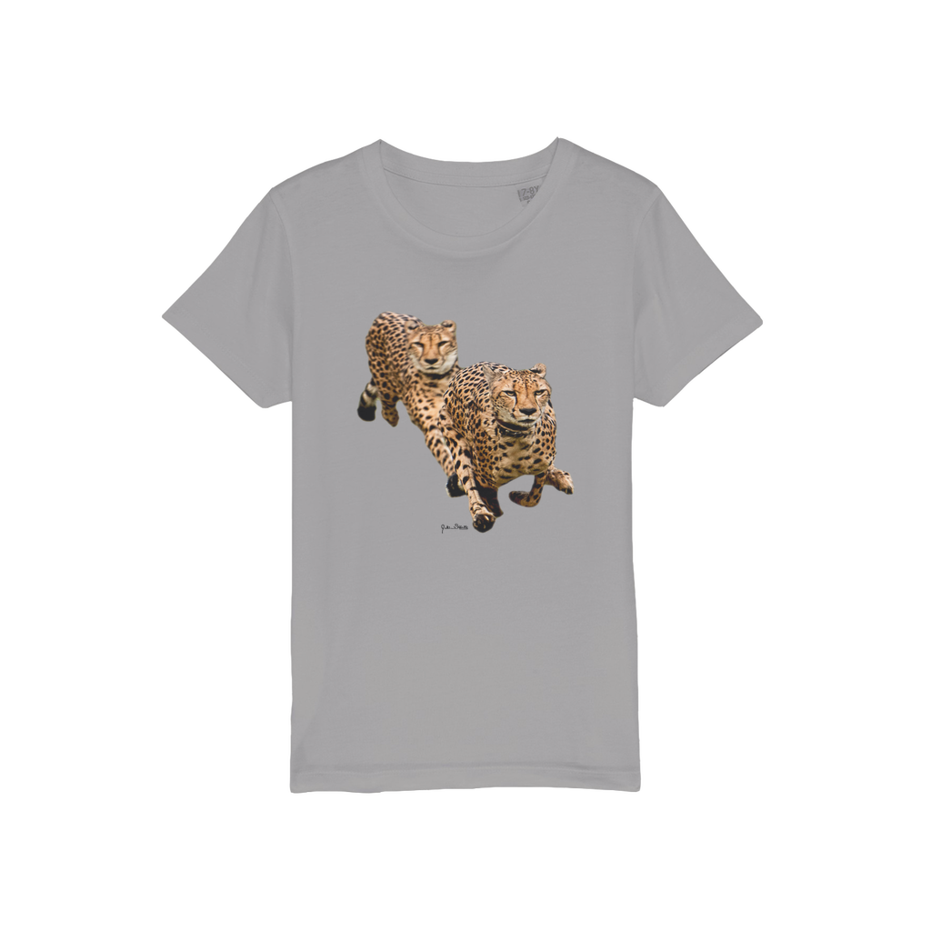The Cheetah Brothers Organic Jersey Kids T-Shirt