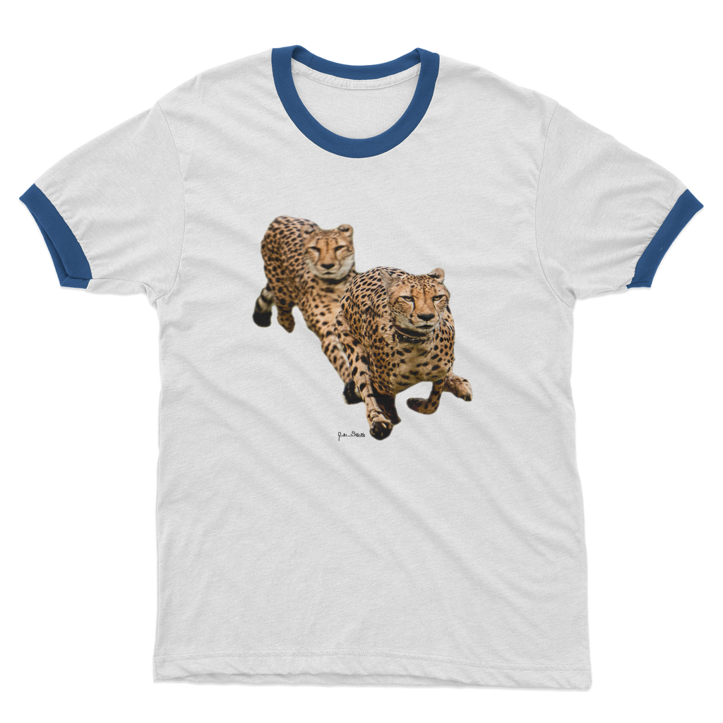 The Cheetah Brothers Adult Ringer T-Shirt