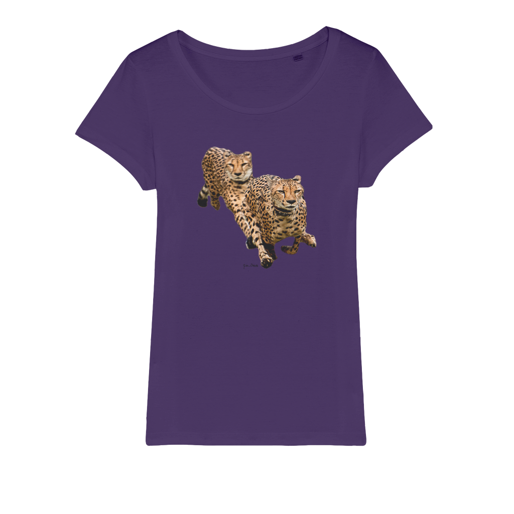 The Cheetah Brothers Organic Jersey Womens T-Shirt