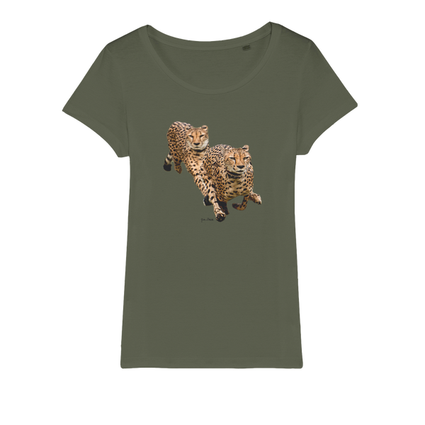 The Cheetah Brothers Organic Jersey Womens T-Shirt