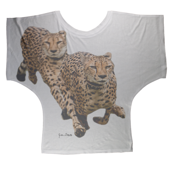The Cheetah Brothers Sublimation Batwing Top