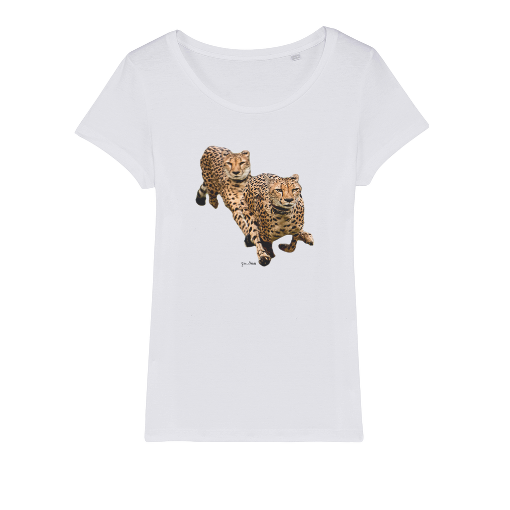 The Cheetah Brothers Organic Jersey Womens T-Shirt
