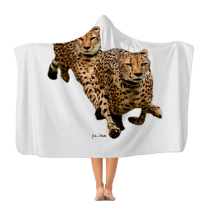 The Cheetah Brothers Premium Adult Hooded Blanket