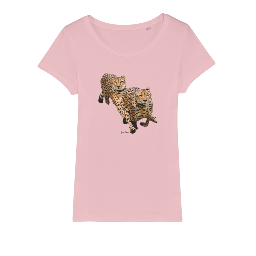 The Cheetah Brothers Organic Jersey Womens T-Shirt