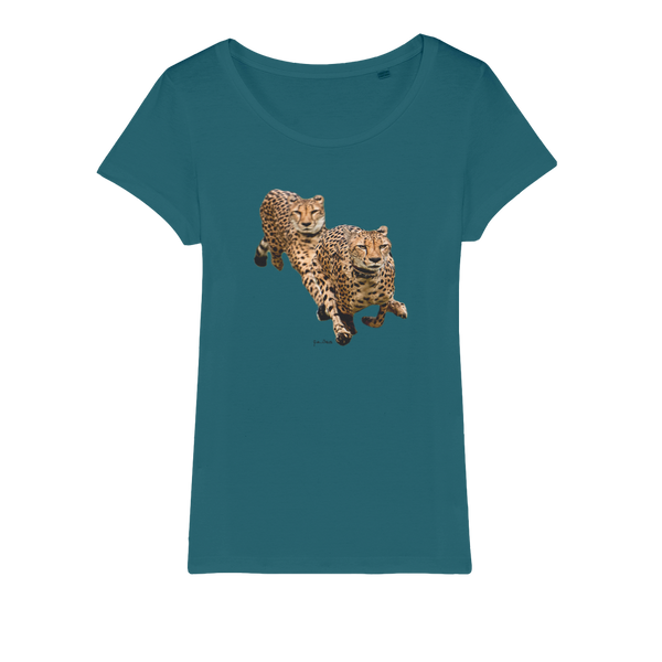 The Cheetah Brothers Organic Jersey Womens T-Shirt