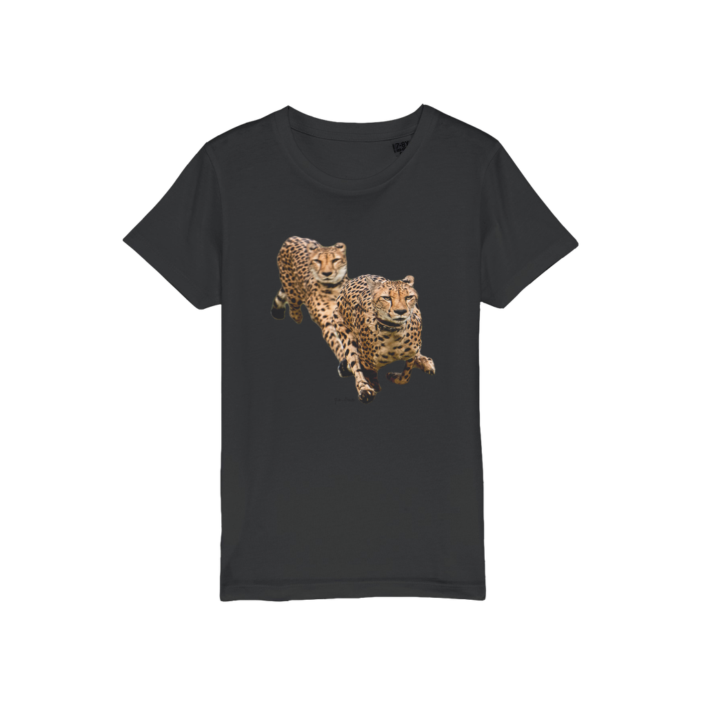 The Cheetah Brothers Organic Jersey Kids T-Shirt