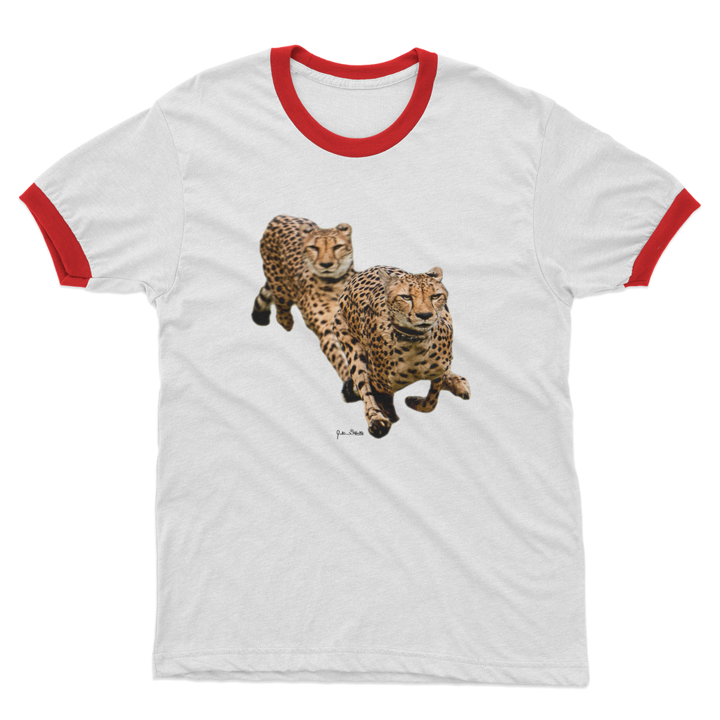 The Cheetah Brothers Adult Ringer T-Shirt