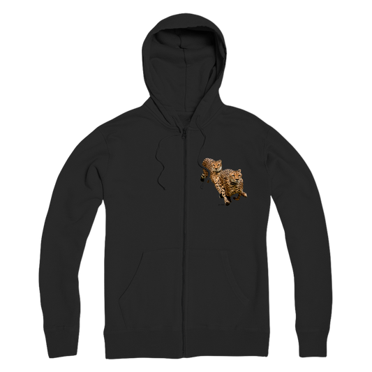 The Cheetah Brothers Premium Adult Zip Hoodie