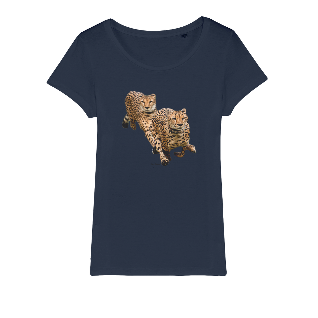 The Cheetah Brothers Organic Jersey Womens T-Shirt