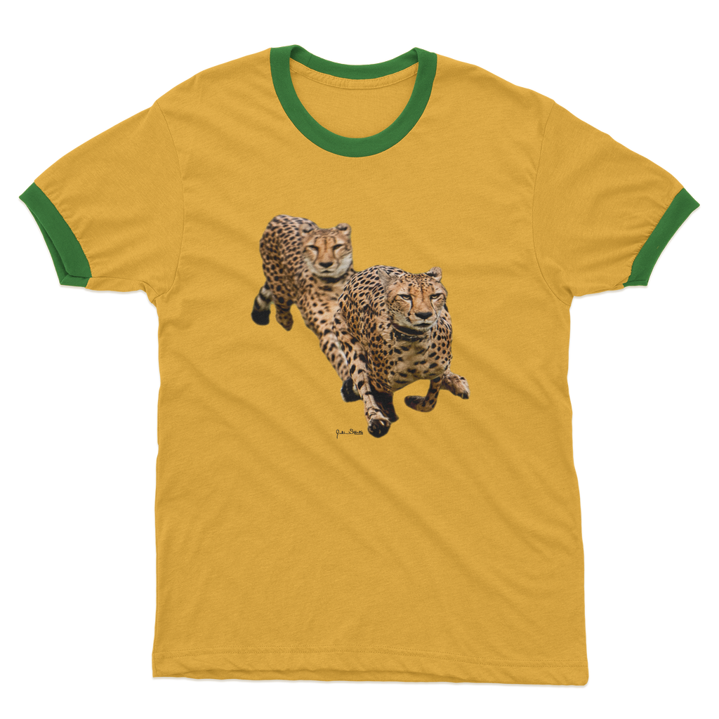 The Cheetah Brothers Adult Ringer T-Shirt