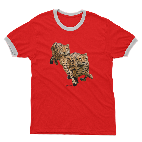 The Cheetah Brothers Adult Ringer T-Shirt