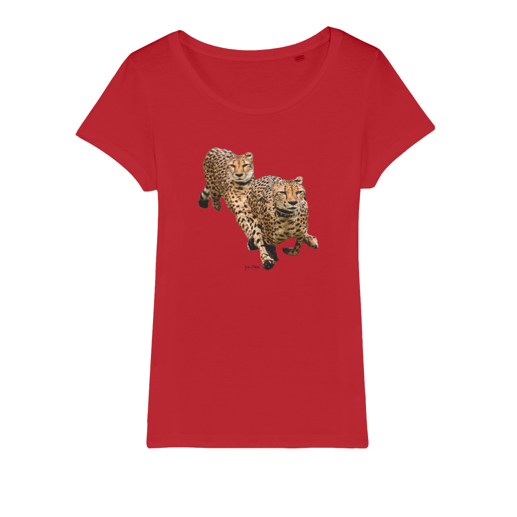 The Cheetah Brothers Organic Jersey Womens T-Shirt