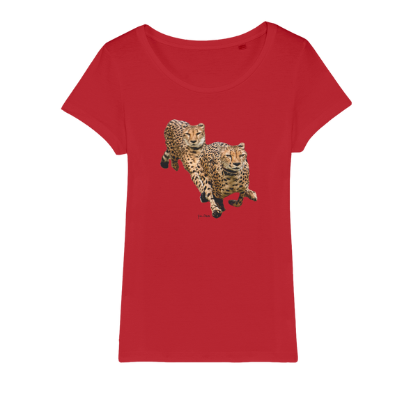 The Cheetah Brothers Organic Jersey Womens T-Shirt