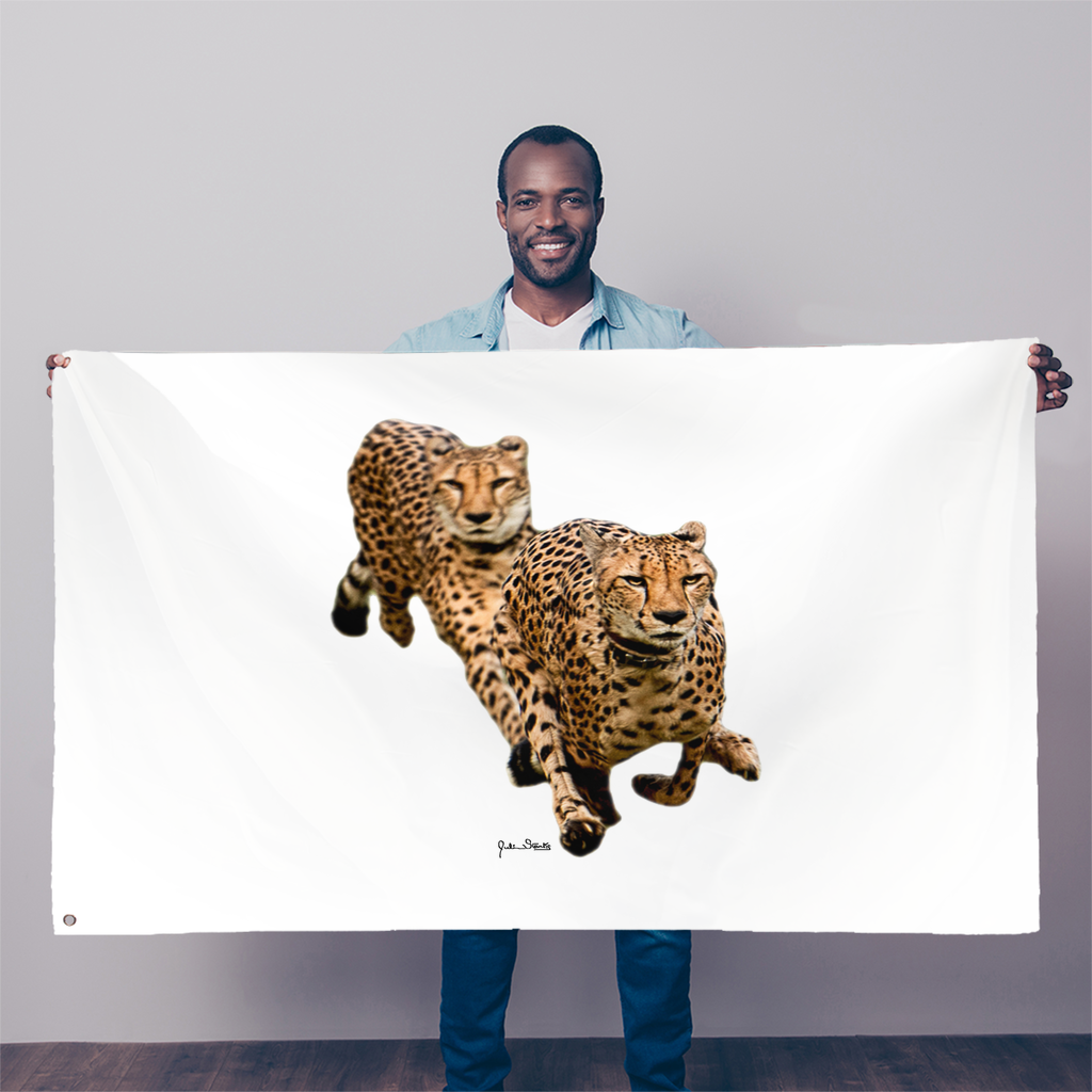 The Cheetah Brothers Sublimation Flag