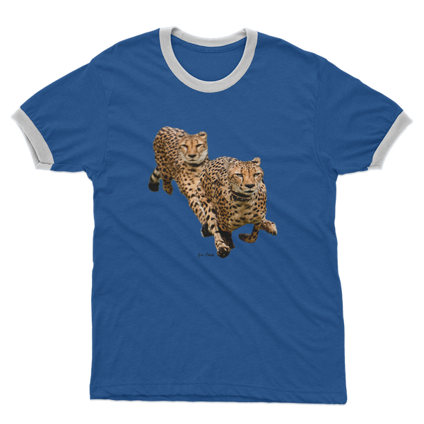 The Cheetah Brothers Adult Ringer T-Shirt