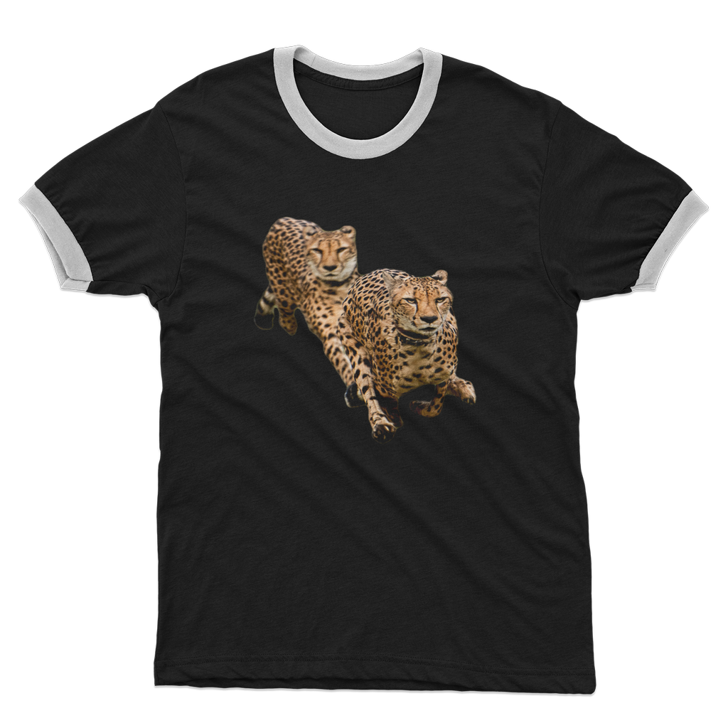 The Cheetah Brothers Adult Ringer T-Shirt