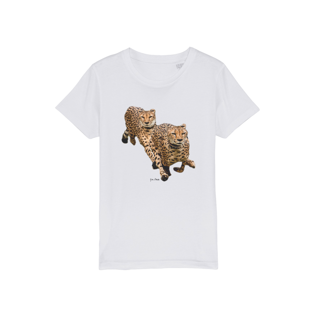 The Cheetah Brothers Organic Jersey Kids T-Shirt