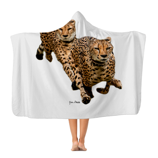 The Cheetah Brothers Classic Adult Hooded Blanket