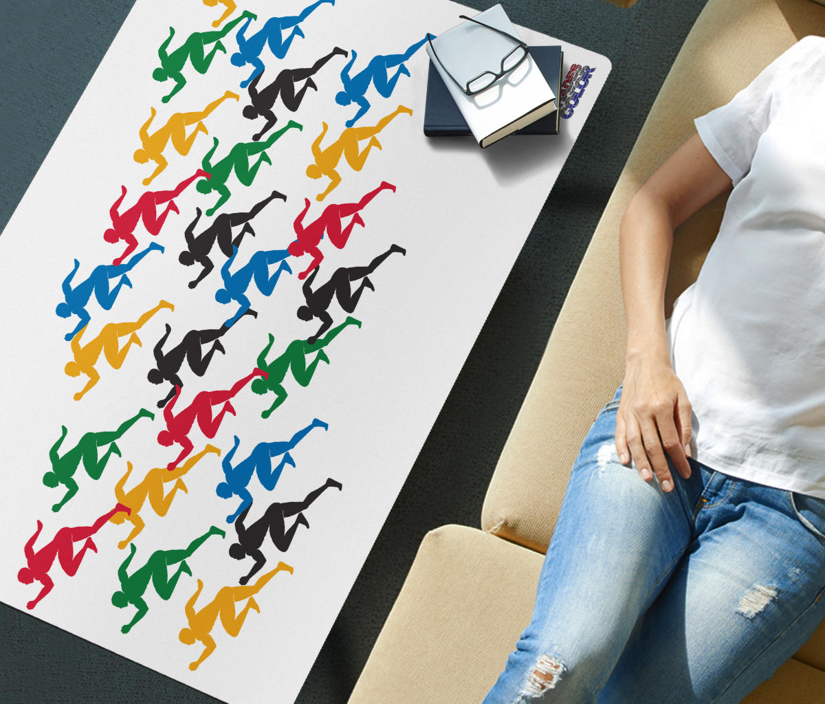 Colorful "Running Men" Everywhere!