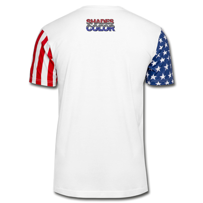 Flags "Running Man" Unisex Stars & Stripes T-Shirt - white
