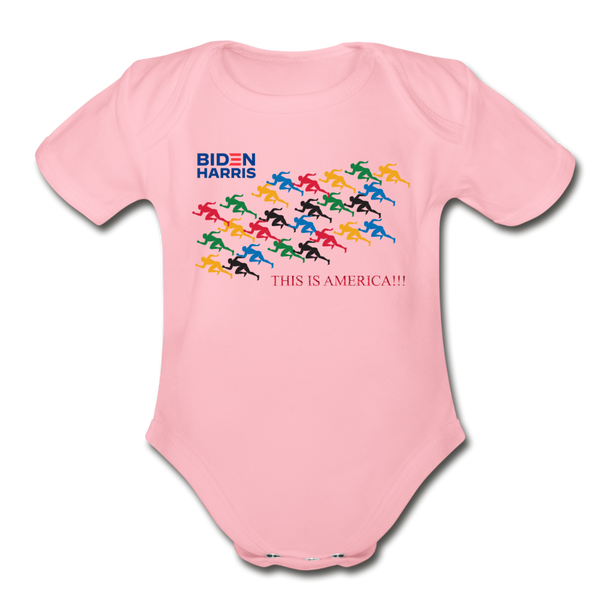 Biden/Harris An Awesome "This is America" Baby Bodysuit! - light pink