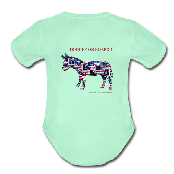 Biden/Harris An Awesome "This is America" Baby Bodysuit! - light mint