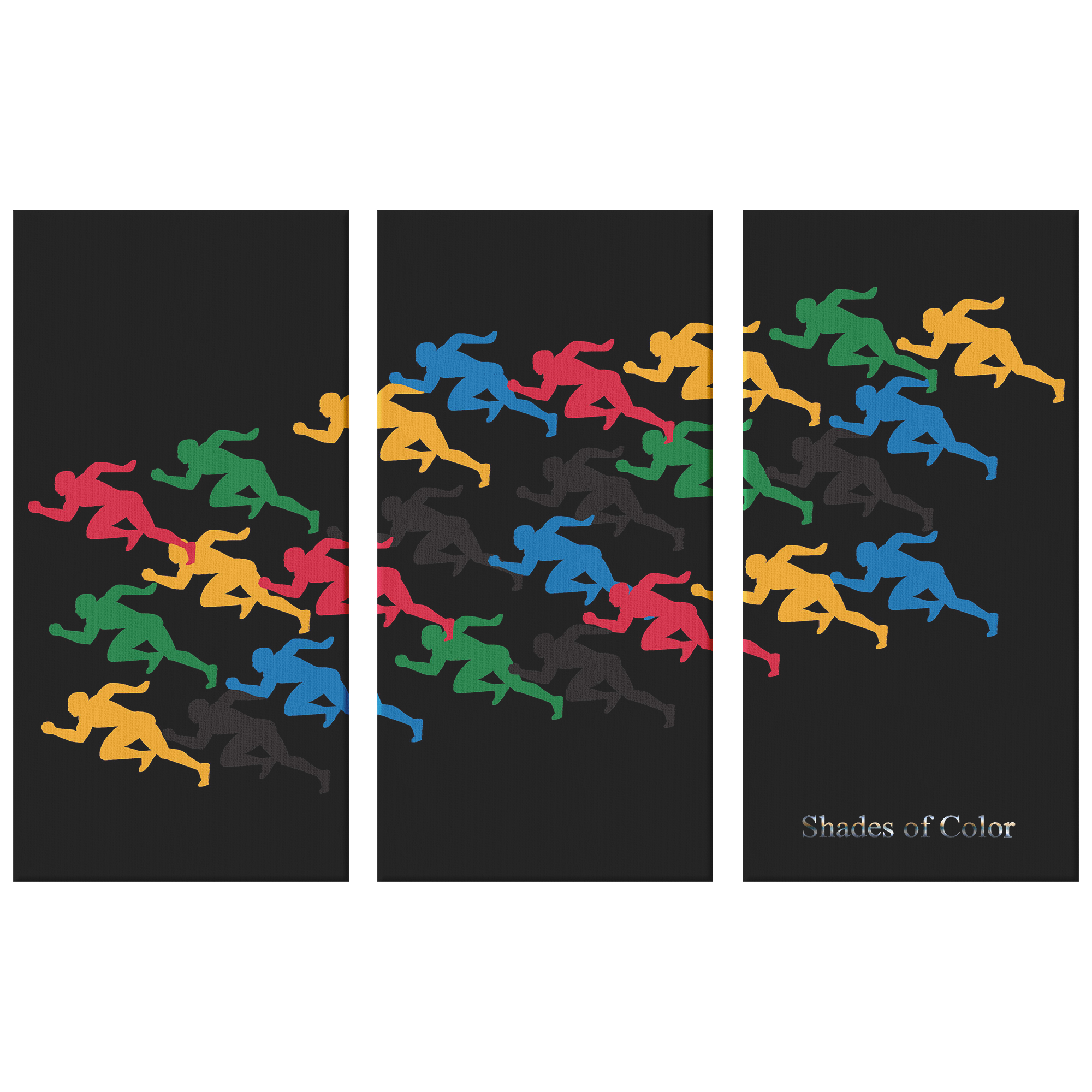 Colorful "Running Men" Everywhere!